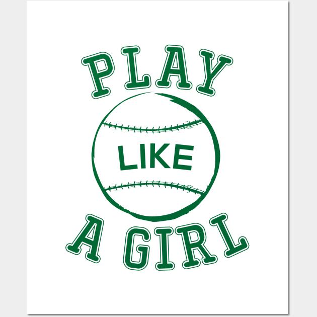 Play like a girl Wall Art by Harryvm